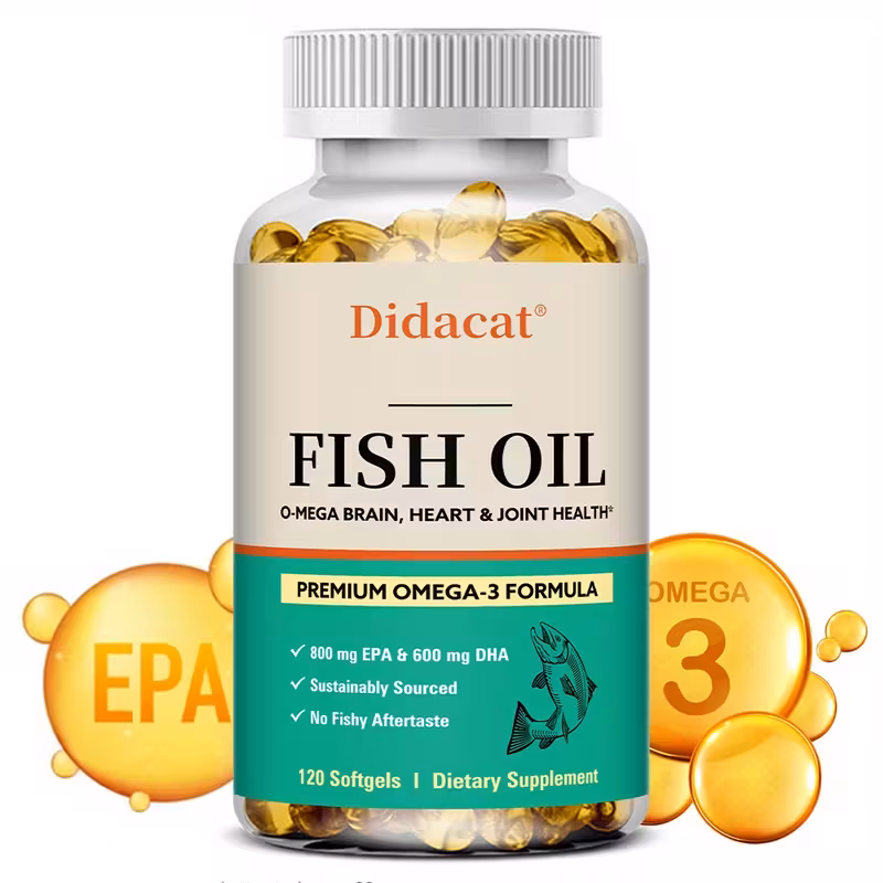 Imagen 1 de Fish Oil Softgels – Aceite de Pescado con EPA y DHA (120 cápsulas)