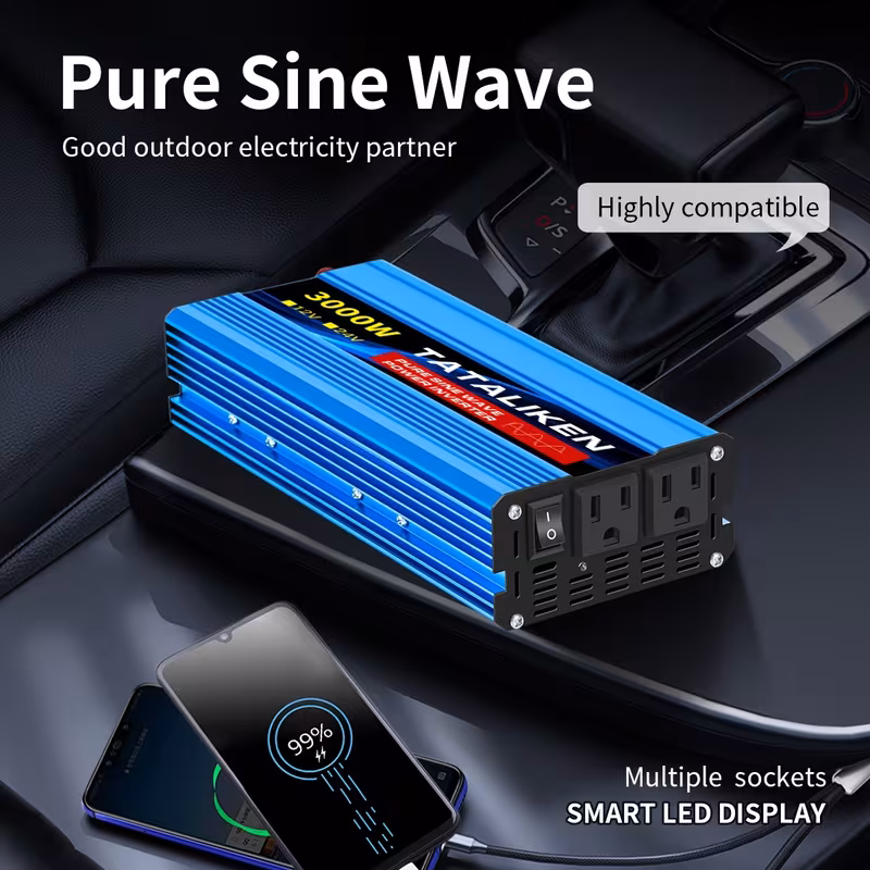 Imagen 2 de Inversor de Corriente 3000W Onda Senoidal Pura 12V a 110V
