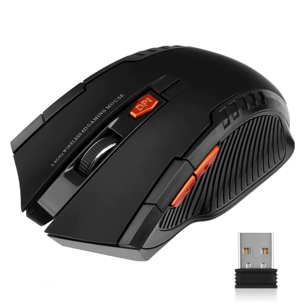 Imagen 1 de Mouse Inalámbrico 2.4G 1600 DPI para PC y Laptop - Negro