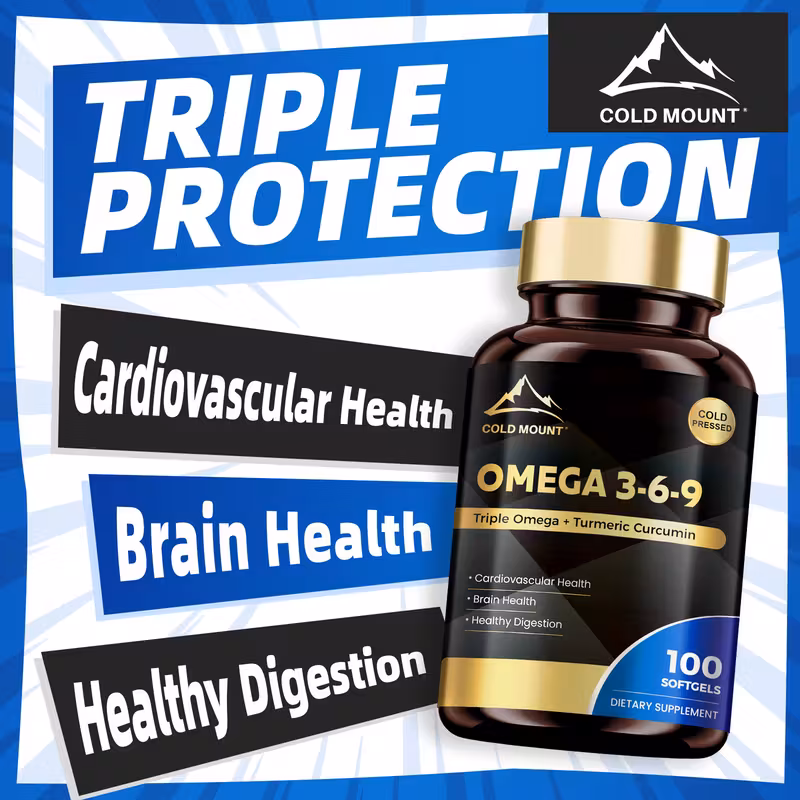 Imagen 3 de COLD MOUNT Omega 3-6-9 1780 mg – Mezcla de Aceites Naturales y Cúrcuma (100 cápsulas)