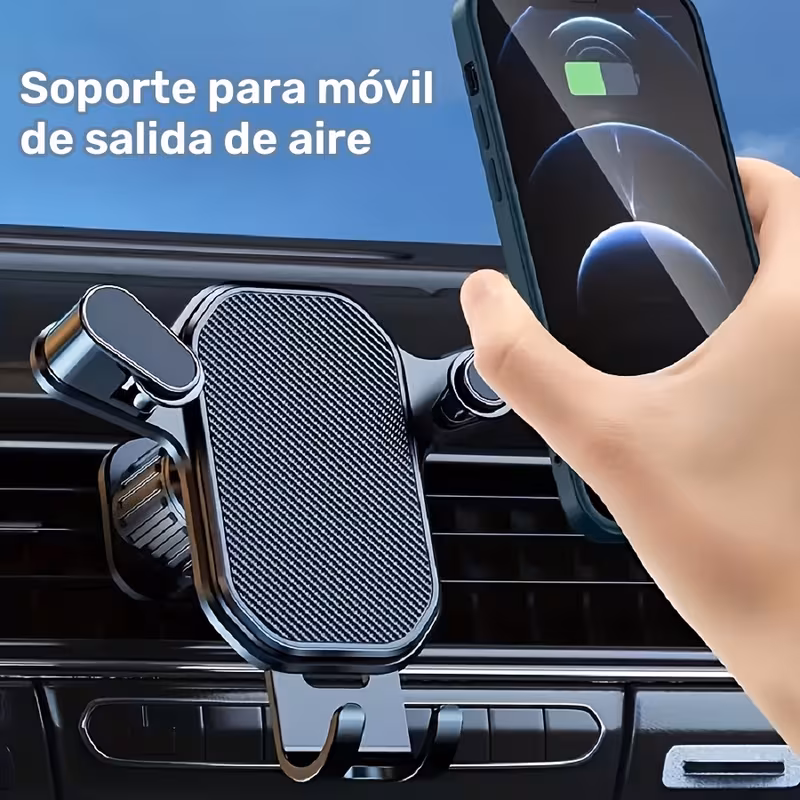 Imagen 3 de Soporte de Teléfono para Coche con Clip de Ventilación