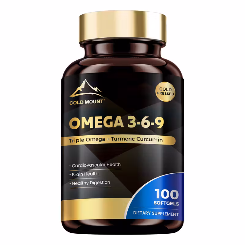 Imagen 1 de COLD MOUNT Omega 3-6-9 1780 mg – Mezcla de Aceites Naturales y Cúrcuma (100 cápsulas)